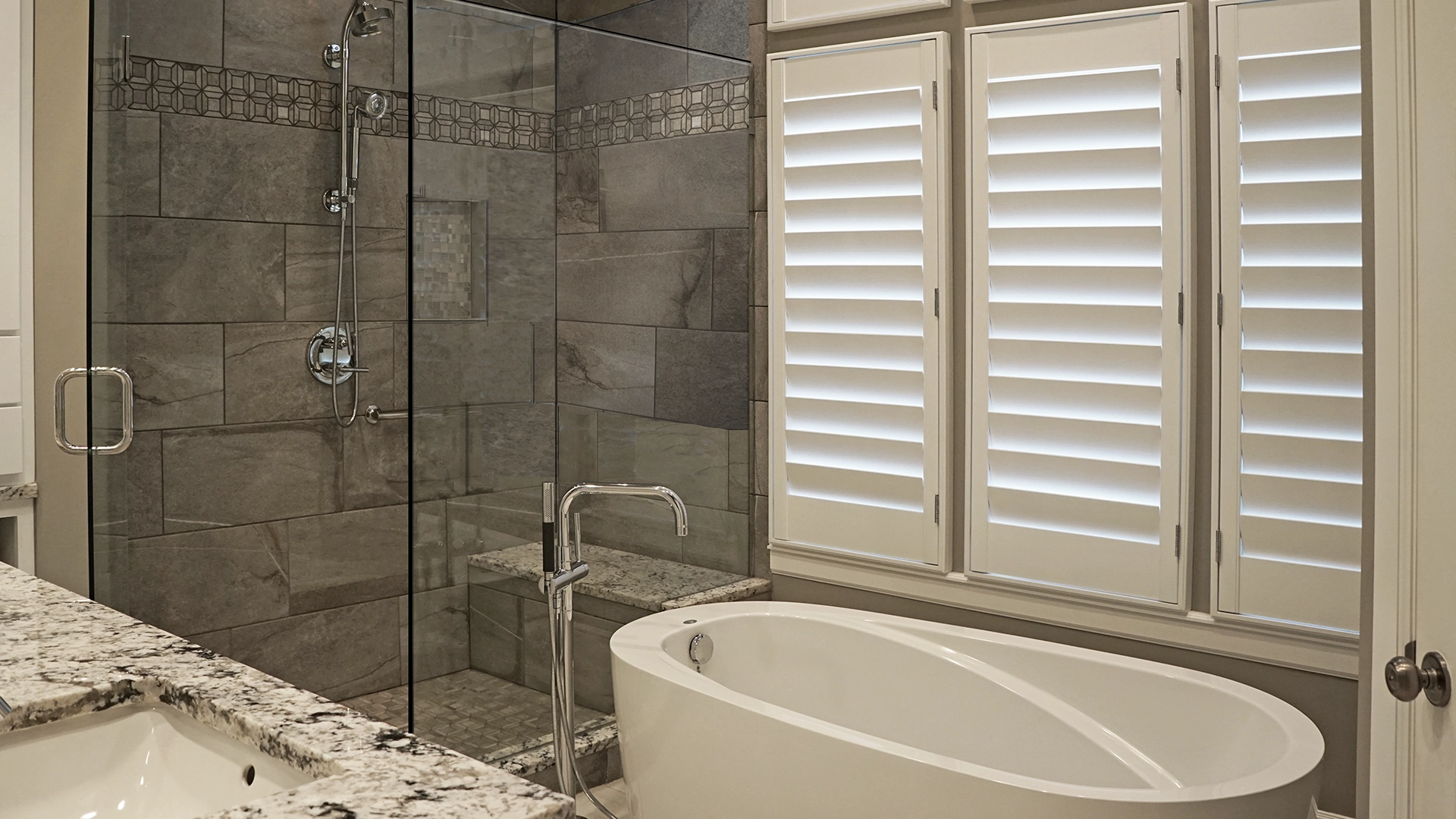 bathroom-tub-seperate-frameless-glass-shower Modern Masterpiece Kitchen