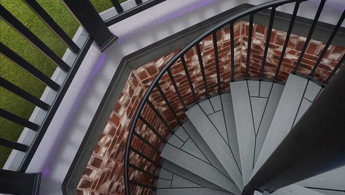 spiral-stair-connection spiral stair connection