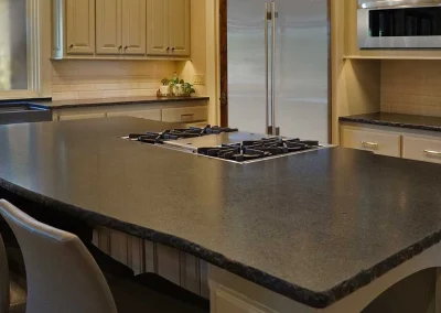 chiseled countertop kitchen