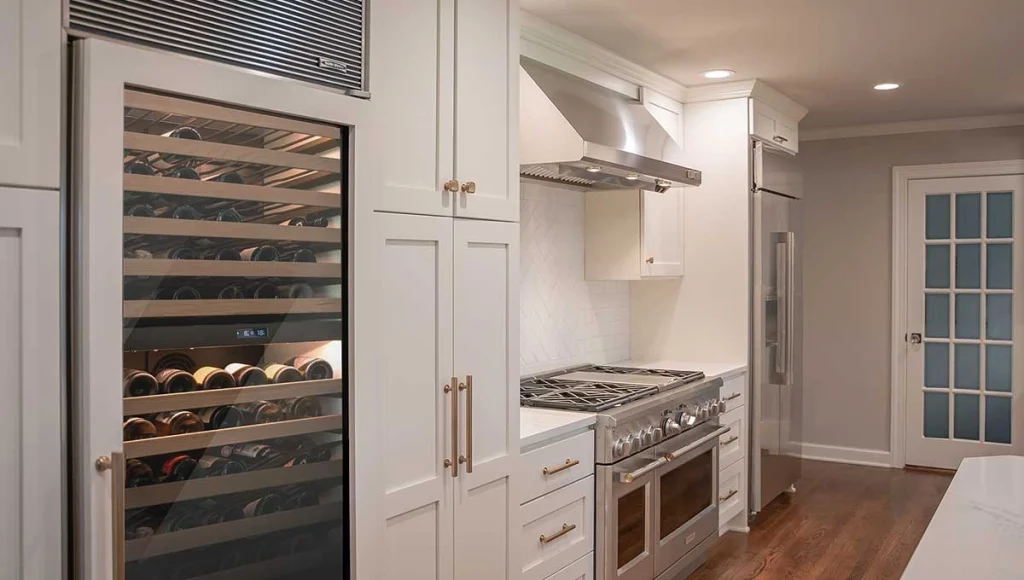 TOP KITCHEN DESIGN TRENDS FOR 2024 5 kitchen with wine chiller