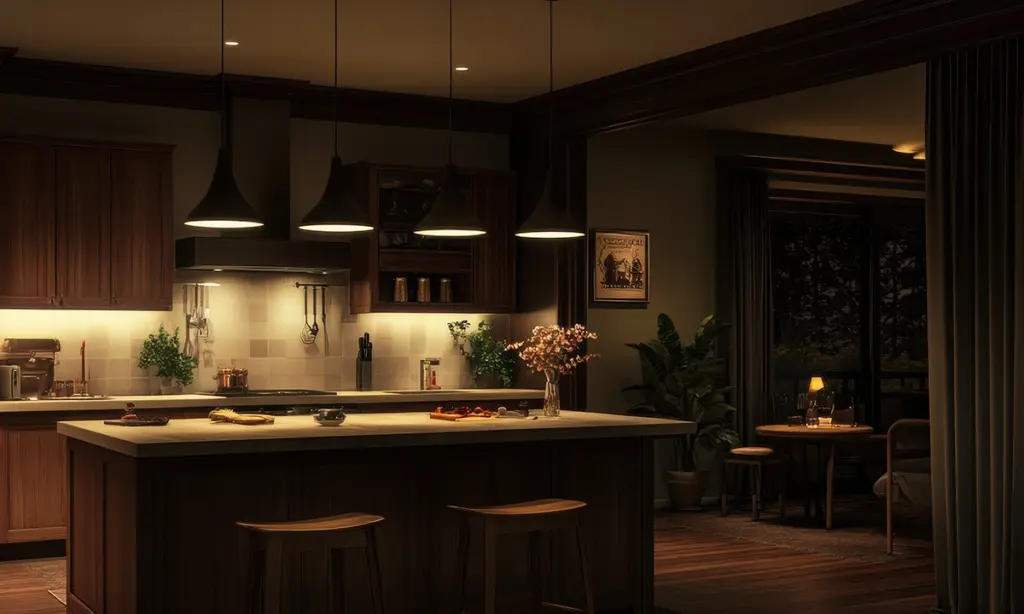 layered lighting kitchen 1