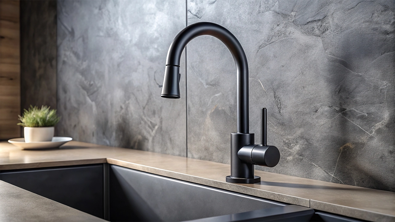 black kitchen faucet