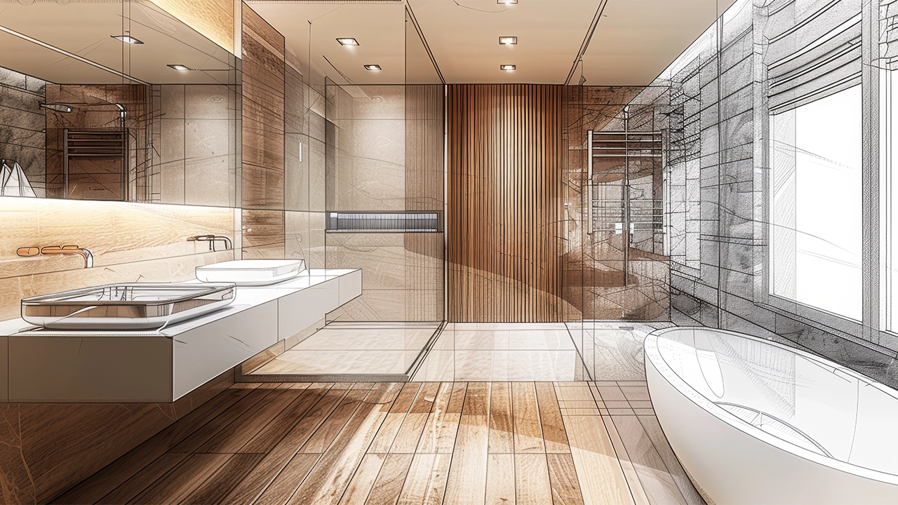 bathroom design rendering
