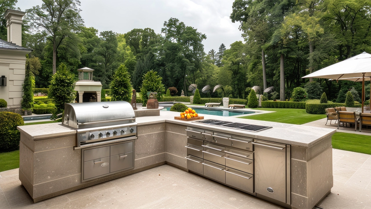luxury oudoor kitchen